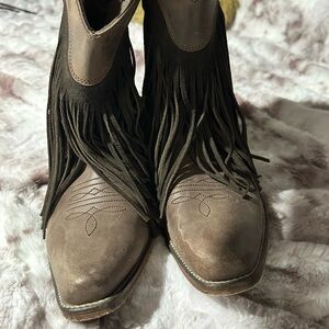 Roper Fringe Western Boots